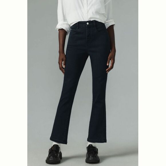 Anthropologie Pilcro Slim Tuck High-Rise Straight-Leg Jeans - Picture 2 of 5